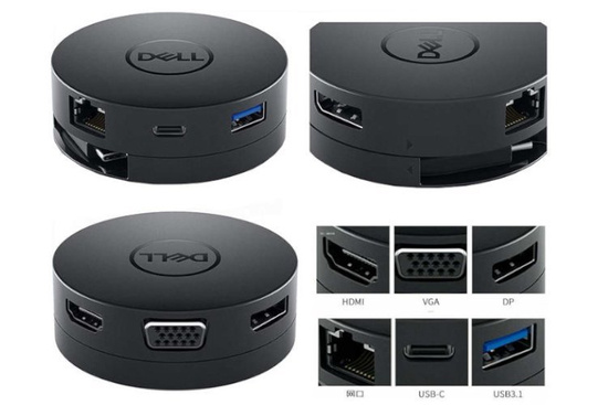 New Adapter Dell DA300 Docking Station USB 3.1 VGA HDMI DP USB-C LAN