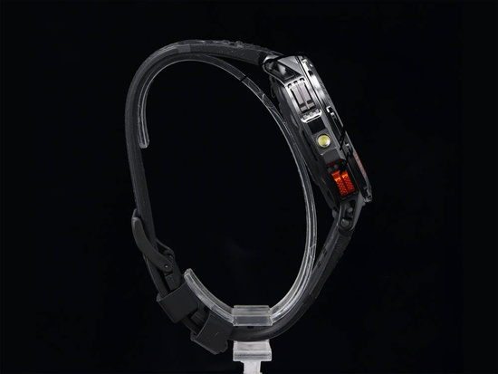 Nouveau Smartwatch GlacierX Lunar Black + Bracelet en acier + Film de protection