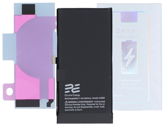 Нова батарея Encore Energy для Apple iPhone 13 Mini 616-00814 9,77Wh 3.88V 2520mAh A2680