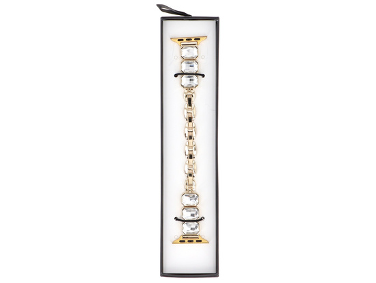 Нова браслет для смарт-годинника GlacierX Zirconia Chain Bracelet Gold для Apple Watch 38/40/41мм колір Золотий