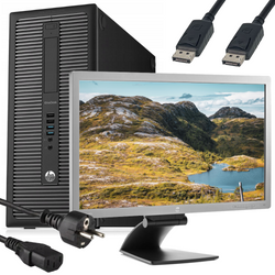 HP EliteDesk 800 G1 Tower i5-4570 3.2GHz 16GB 240GB SSD DVD Windows 10 Home + Monitor HP EliteDisplay E271ii