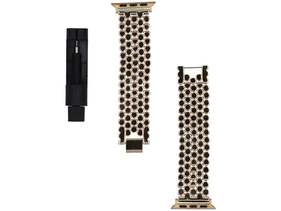 Nuovo bracciale per smartwatch GlacierX Hex Grid Bracelet Gold per Apple Watch 38/40/41mm Oro