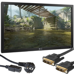 Moniteur LG 24MB37PM 24" LED 1920x1080 IPS VGA DVI Noir Sans support Classe A + câblage