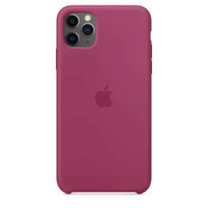 Echtes Case Silikon Apple iPhone 11 Pro Max Granatapfel