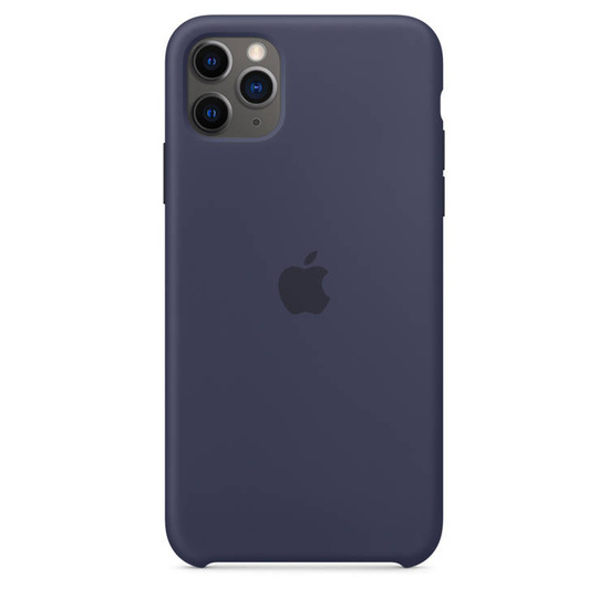 Originale Caso Apple Silicone iPhone 11 Pro Max blu notte