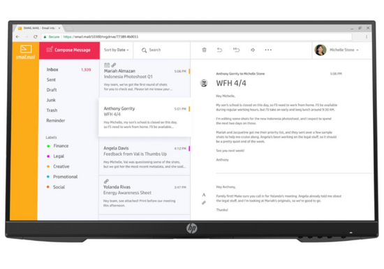 Монітор HP P24h G4 24" IPS 1920x1080 LED HDMI Чорний Без Підставки Клас А
