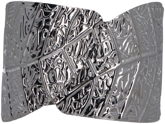 Bracelet de manchette Botanique Argenté