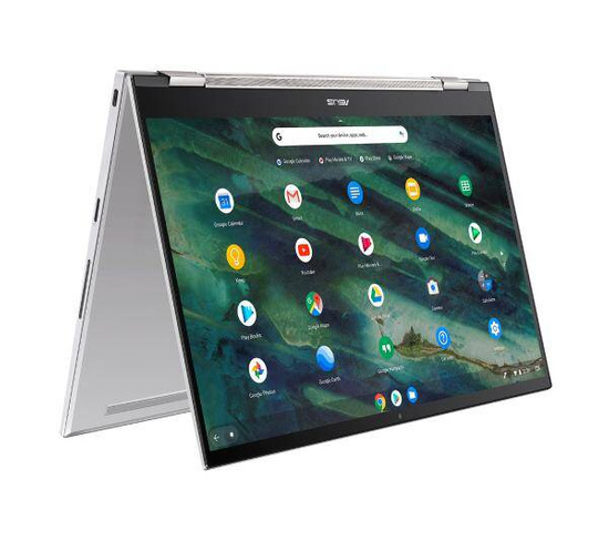 Touchscreen Asus Chromebook Flip C436F Aerogel Weiß i5-10210U 16GB 256GB 1920x1080 Neu Chrome OS