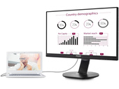Monitor Philips 241B7QUPEB 24" 1920x1080 LED IPS Negro con Función de Acoplamiento a través de USB 3.0 Clase A