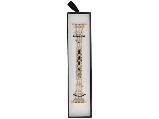 Нова браслет для смарт-годинника GlacierX Zirconia Braided Chain Bracelet Gold для Apple Watch 38/40/41мм Золотий