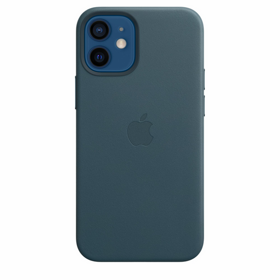 Originál Kožený Pouzdro Apple iPhone 12 Mini Baltic Blue