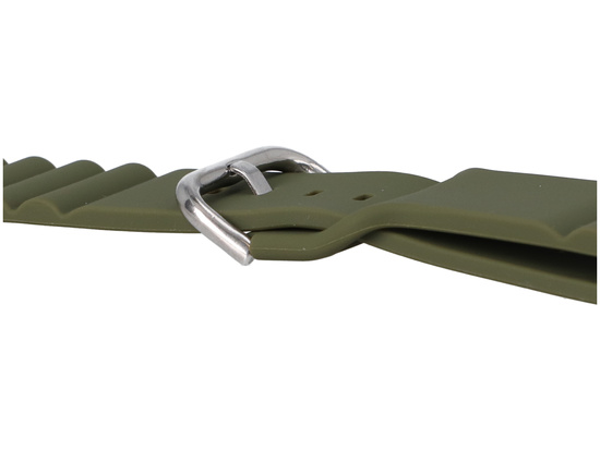 Ремінець для смарт-годинника GlacierX Silicone Grooved Dark Olive Green для Apple Watch 42/44/45/49mm Зелений