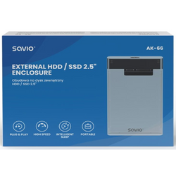 Nouveau boîtier pour disque dur externe 2.5" Savio AK-66