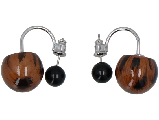 Black Leopard Earrings