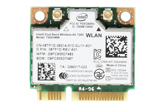 Carte WLAN WiFi Intel 7260HMW 08TF1D MiniPCI-E