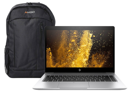 HP EliteBook 830 G6 i5-8365U 16GB 256GB SSD 1920x1080 Classe A Windows 11 Home + Nuovo Zaino per laptop 15,6'' AMSO ENKEL KLB190508