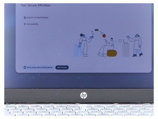 Dotykový HP Chromebook Pro c640 i5-10310U 8GB 64GB eMMC 1920x1080 Třída B QWERTY PL Chrome OS Podpora do roku 2030.