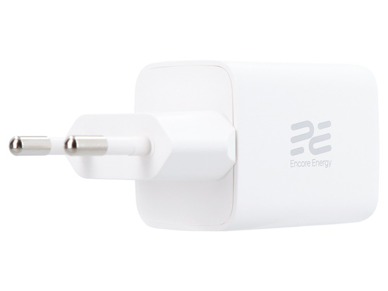 New GaN USB-C 45W QC PD wall charger Encore Energy MD-4583Z + 2x USB-C 50cm cable