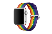 Оригінальний ремінець 38 мм Apple Watch Pride Edition з плетеного нейлону