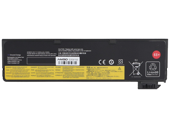 Nuova batteria Encore Energy per Lenovo ThinkPad T440 T450 T460 T550 W550s X240 X250 L450 L460 56Wh 10.8V 5200mAh 45N1126 45N1127