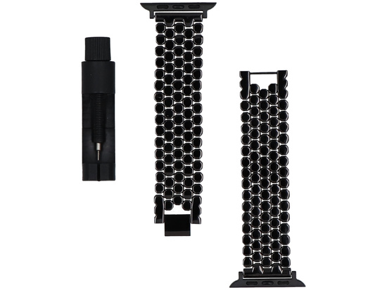 Nueva pulsera para smartwatch GlacierX Hex Grid Bracelet Black para Apple Watch 42/44/45/49mm Negra