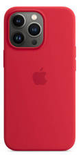 Coque en silicone originale Apple iPhone 13 Pro Rouge