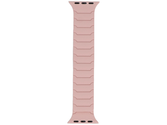 New strap for smartwatch GlacierX Silicone Magnetic ExoStripe Dusty Pink for Apple Watch 38/40/41mm Pink