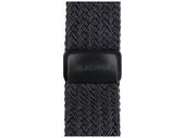 Neues Armband GlacierX Geflochtene Magnetverschluss Schwarz für Apple Watch 42/44/45/49mm Schwarz Grafit