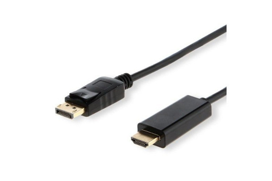 Nouveau câble Savio DisplayPort - HDMI v1.4 1.5m CL-56 Noir