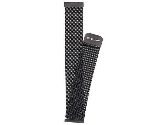 Nový náramek k smartwatchu GlacierX Milanese Magnetic Strap Black mesh Černý 22mm