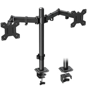 2x Monitor LG 24MB37PM 24" LED 1920x1080 IPS VGA DVI Schwarz BP Klasse A + Halterung Triadyn DuoClamp