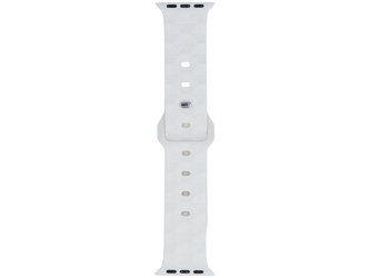 Correa para smartwatch GlacierX Silicone Rhombille White para Apple Watch 38/40/41mm Blanca