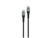 Nuevo cable Encore Energy USB-C x2 3A cable QC PD 60W para carga y transferencia de datos 100 cm trenzado negro EE103-CC