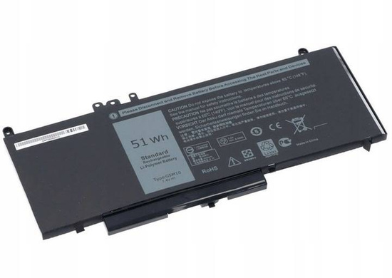 Новий акумулятор для DellLatitude E5450 51Wh 7.4V 6900mAh G5M10 