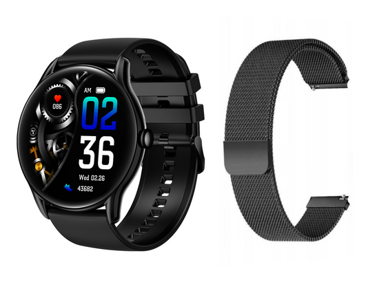 Nuevo Smartwatch GlacierX Sphere Black + Pulsera de malla GX-SC36 BM