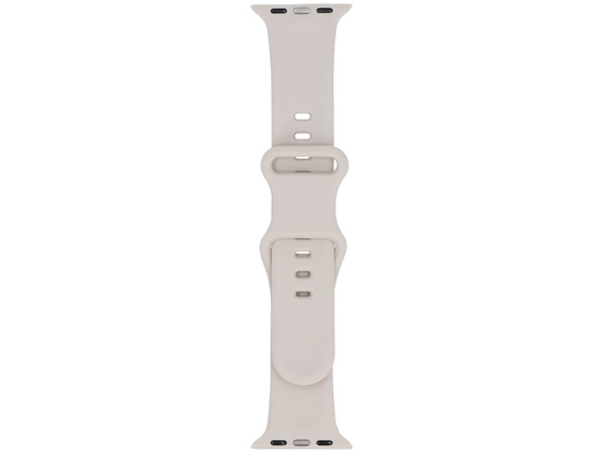 Neues Armband für die Smartwatch GlacierX Silicone Leopard Ivory für die Apple Watch 38/40/41mm Cremefarben.