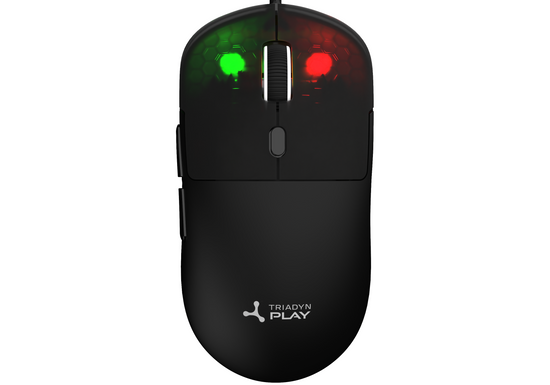 New Gaming Mouse Triadyn Play MIMAS 12800 DPI For Gamers Backlight HUANO Black