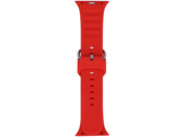 Pásek k smartwatchu GlacierX Silicone Grooved Crimson Red pro Apple Watch 38/40/41mm Červený