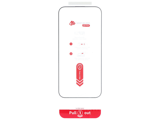 Nové tvrzené sklo Grip Glass Ultra pro Apple iPhone 14 Pro Max s instalačním rámečkem 2ks