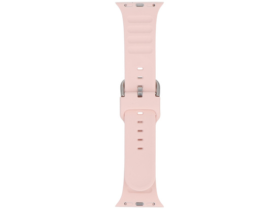 Correa para smartwatch GlacierX Silicone Grooved Icy Pink para Apple Watch 38/40/41mm Rosa