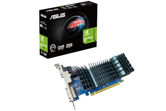 Carte Graphique ASUS GeForce GT 710 2 Go DDR3 Profil Élevé