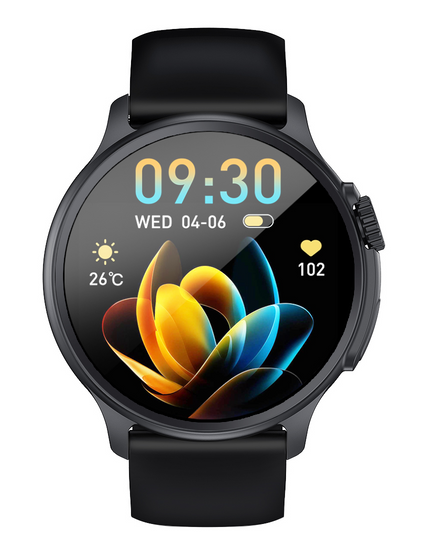 Neuer Smartwatch GlacierX Aura Black + Stahluhrband GX-AC60 BS