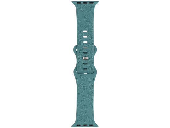 New strap for smartwatch GlacierX Silicone Textured Clover Green for Apple Watch 38/40/41mm Green