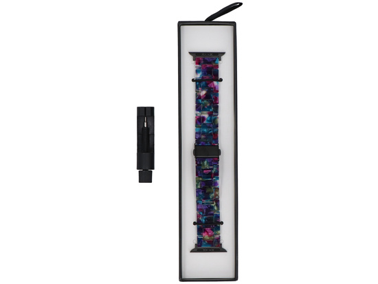 Нова браслет до смарт-годинника GlacierX Resin Link Bracelet Nocturne Plum для Apple Watch 38/40/41mm Багатоколірний