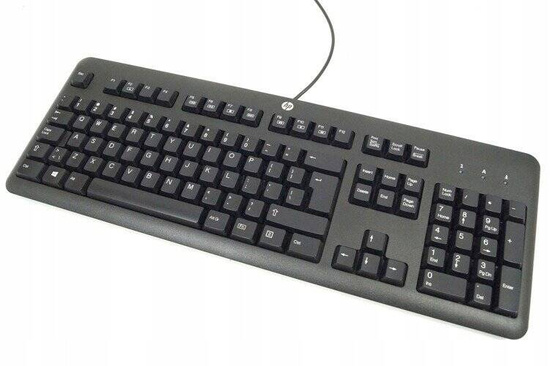 HP KU-1156 USB Büro Tastatur Schwarz QWERTY