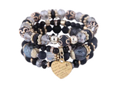 Black Charms Bracelets