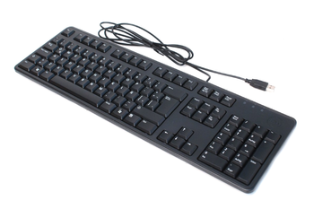 New Dell QuietKey KB212-B Black QWERTY Keyboard +STICKERY BOX