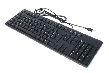 Neue Dell QuietKey KB212-B Tastatur Schwarz QWERTY +STICKERBOX