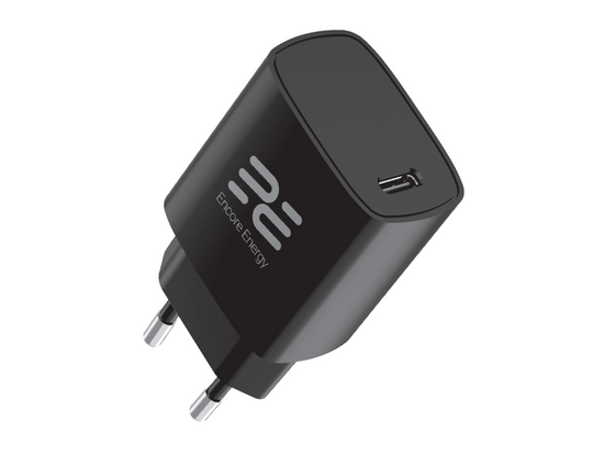 Нова мережна зарядка GaN 20W USB-C QC PD Encore Energy MD-20C4329