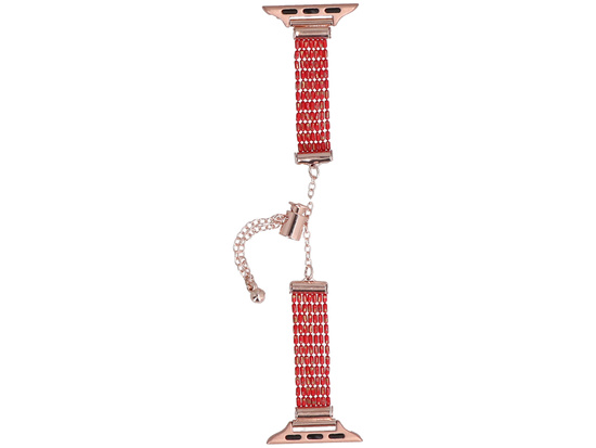 Нова браслет для смарт-годинника GlacierX Slider Clasp Multi Row Bracelet Viper Red для Apple Watch 38/40/41mm Червоний